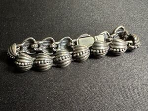 Vintage 43g 925 Sterling Silver Rare Monet Bracelet 6.5